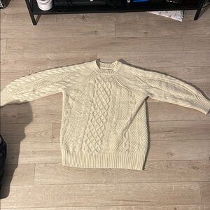 Cream Cable Knit Sweater